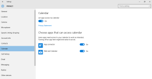 Windows 10 Privacy Setting